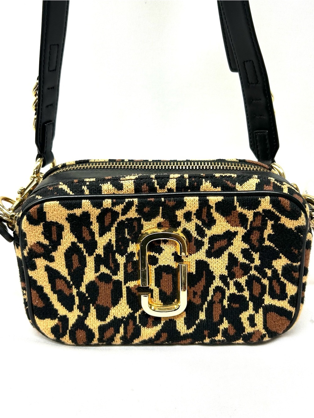 Marc Jacobs Softshot 21 Leopard Shoulder Bag Crossbody